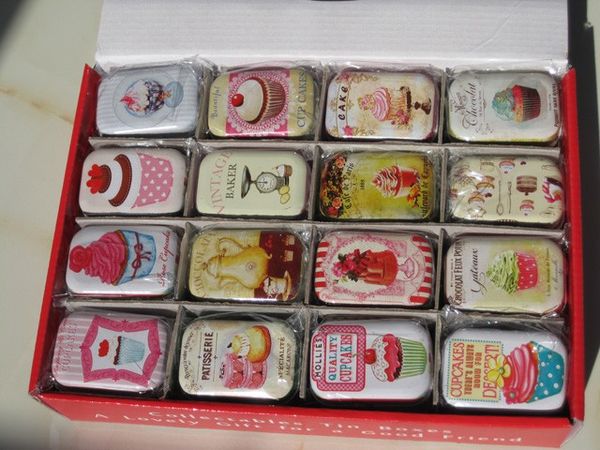 32pcs/lot wholesale storage case / tin box /travel pill case square collectables tin boxes/cupcake pattern
32pcs/lot wholesale storage case / tin box /travel pill case square collectables tin boxes/cupcake pattern