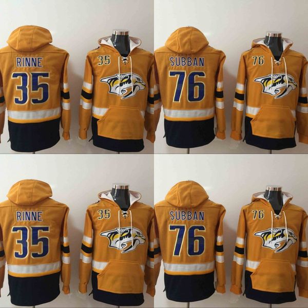 Mens Nashville Predators Hoodies Hockey Jersey 35 Pekka Rinne 76 P.K. Subban Sweatshirts Winter Jacket Yellow Free Shipping
Mens Nashville Predators Hoodies Hockey Jersey 35 Pekka Rinne 76 P.K. Subban Sweatshirts Winter Jacket Yellow Free Shipping