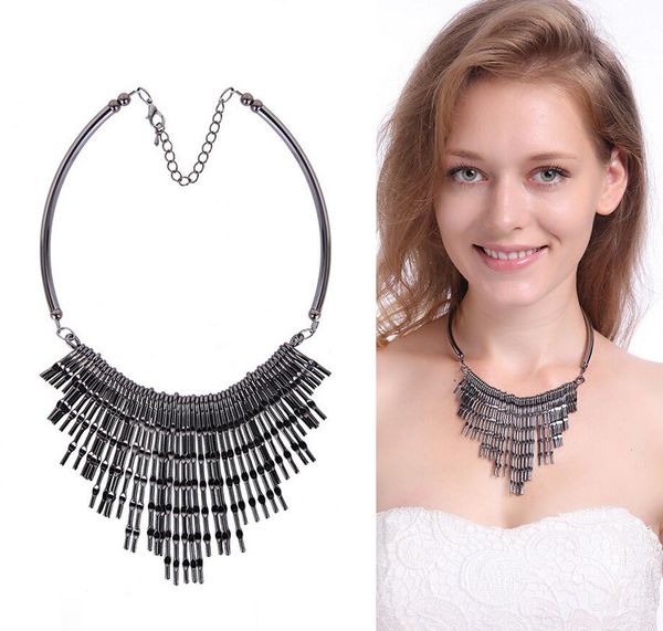 exaggeration retro necklaces pendants fashion tassels necklace alloy short chokers necklace for women gift jewelry 6116107, Golden;silver
exaggeration retro necklaces pendants fashion tassels necklace alloy short chokers necklace for women gift jewelry 6116107, Golden;silver