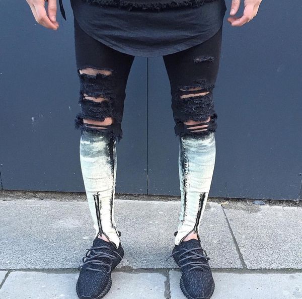 wholesale-knee hole ripped black mens joggers hip hop skinny jeans men slim fit pants 2016 side zipper pants for male goggers
wholesale-knee hole ripped black mens joggers hip hop skinny jeans men slim fit pants 2016 side zipper pants for male goggers