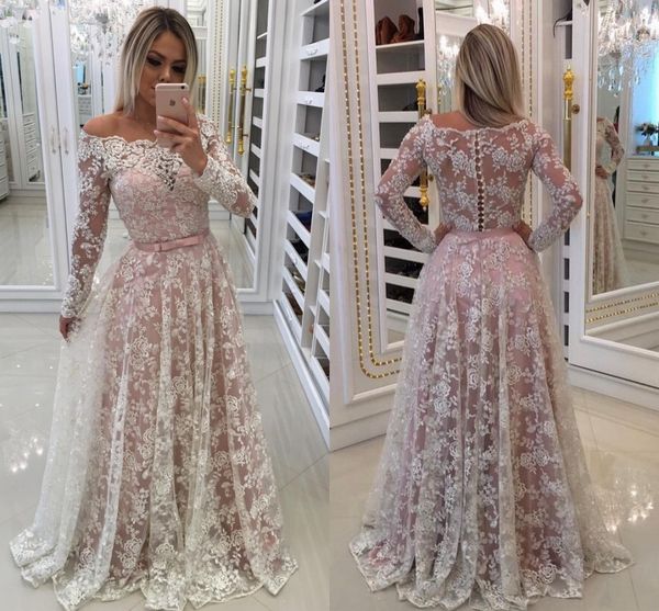 gorgeous off shoulder lace evening dresses off shoulder long sleeves ivory pink floor length custom plus size prom dresses illusion back, Black;red
gorgeous off shoulder lace evening dresses off shoulder long sleeves ivory pink floor length custom plus size prom dresses illusion back, Black;red