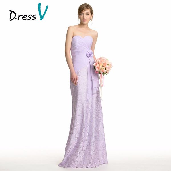 Cheap Lavender Lace Chiffon Long Bridesmaid Dresses 2019 Summer Sweetheart Sheath Wedding Party Guest Gown Maid of Honor Dress Custom Made
Cheap Lavender Lace Chiffon Long Bridesmaid Dresses 2019 Summer Sweetheart Sheath Wedding Party Guest Gown Maid of Honor Dress Custom Made