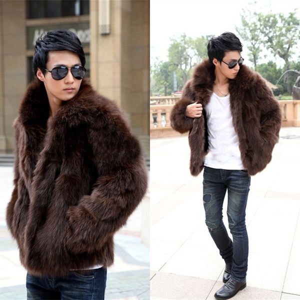 wholesale- short black men's faux fox fur overcoat fur lapel thickening warm leather jackets men's fur coat
wholesale- short black men's faux fox fur overcoat fur lapel thickening warm leather jackets men's fur coat