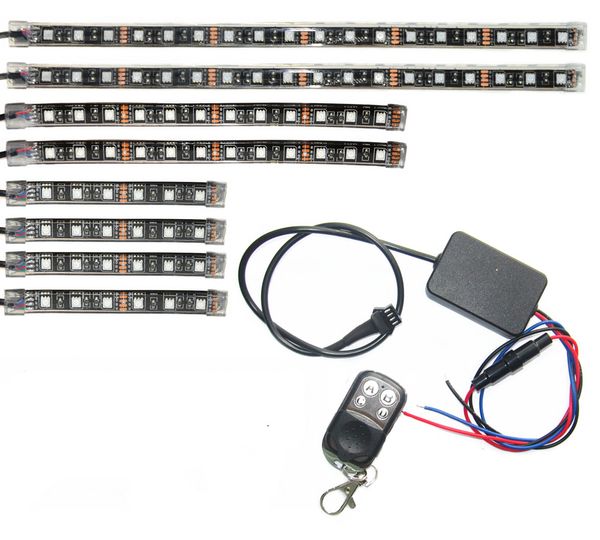 sound activated wireless remote control 18 color 8pcs rgb smd5050 flexible led strip motorcycle neno accent light kit
sound activated wireless remote control 18 color 8pcs rgb smd5050 flexible led strip motorcycle neno accent light kit