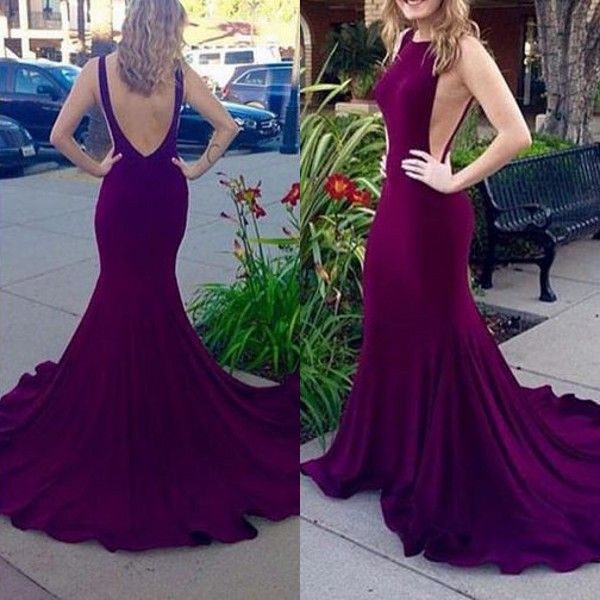 mermaid backless evening dresses grape purple bateau neckline sleeveless cut away open back prom party gowns with train custom made, Black;red
mermaid backless evening dresses grape purple bateau neckline sleeveless cut away open back prom party gowns with train custom made, Black;red