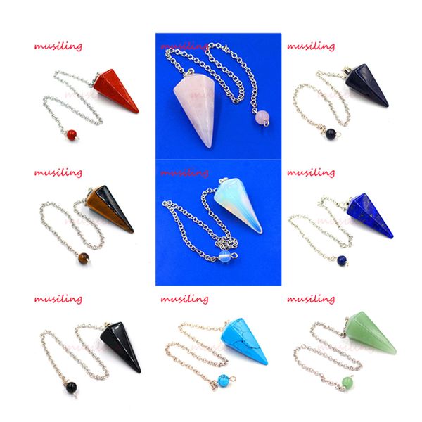 hypnosis pendulum reiki chakra chain gem stone pendants awl mascot accessories charms healing amulet jewelry for women, Silver
hypnosis pendulum reiki chakra chain gem stone pendants awl mascot accessories charms healing amulet jewelry for women, Silver