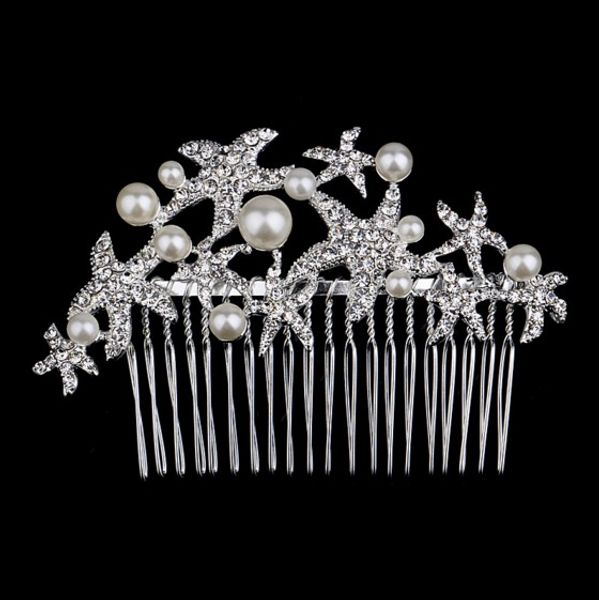 gorgeous party head pieces wedding hair comb seafish rhinestone pearl enviromental friendly alloy hair piece korean styles, Silver
gorgeous party head pieces wedding hair comb seafish rhinestone pearl enviromental friendly alloy hair piece korean styles, Silver