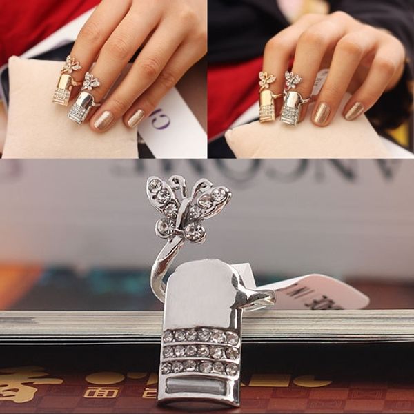2016 exquisite cute retro queen butterfly design bling rhinestone plum snake gold silver ring finger nail rings d843e
2016 exquisite cute retro queen butterfly design bling rhinestone plum snake gold silver ring finger nail rings d843e
