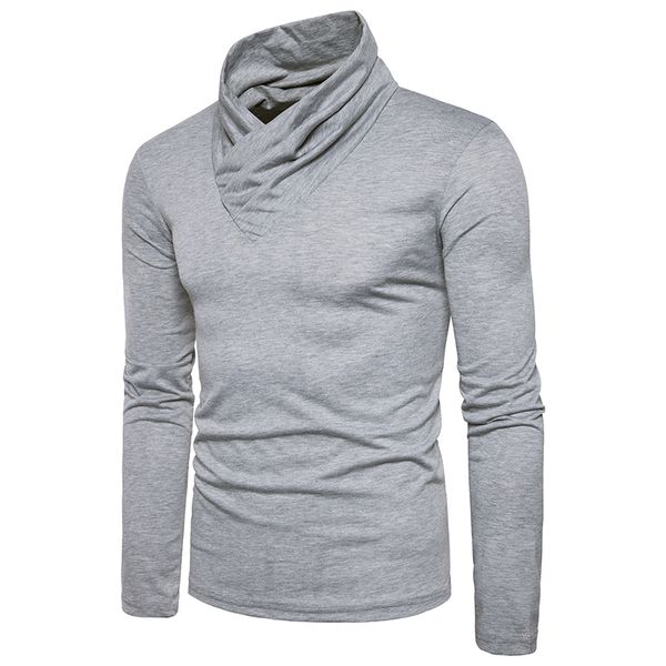 2017 autumn winter new men's solid color long-sleeved warm sweater sweater high collar large size T-shirt
2017 autumn winter new men's solid color long-sleeved warm sweater sweater high collar large size T-shirt