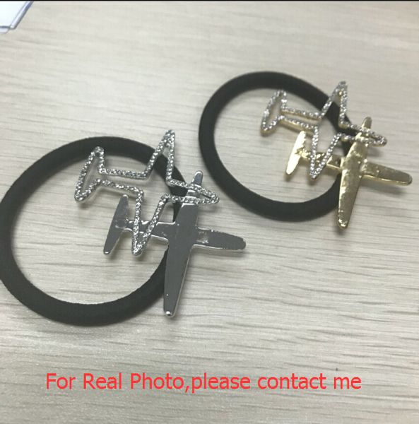 4PCS Metal Airplane Sliver and gold with rhinestone fashion Logo Accessories for Ladys collection Hair Tie Items Acrylic Hair Rope VIP gift
4PCS Metal Airplane Sliver and gold with rhinestone fashion Logo Accessories for Ladys collection Hair Tie Items Acrylic Hair Rope VIP gift