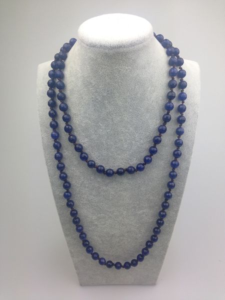st0001 8mm dark blue agate facted bead 42 inch knotted long hand made necklaces stone necklace for women, Silver
st0001 8mm dark blue agate facted bead 42 inch knotted long hand made necklaces stone necklace for women, Silver