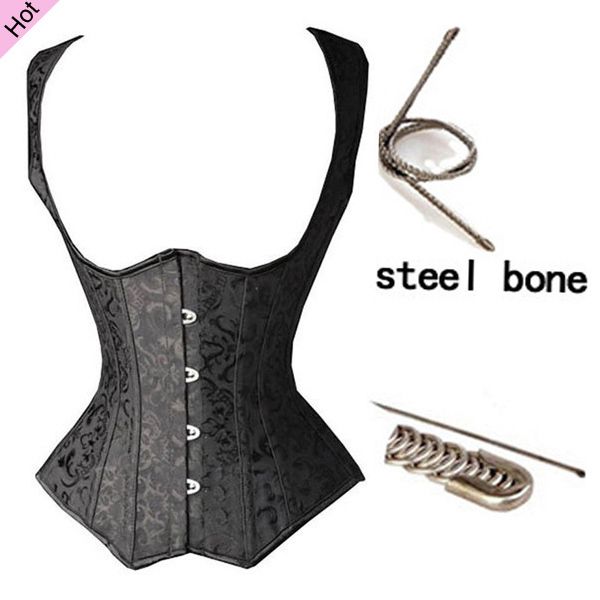 wholesale- s 6xl women halter strap underwear shaperwear vest steel boned corset bustiers vest bandeau slimming underwear waist trimmer, Black;white
wholesale- s 6xl women halter strap underwear shaperwear vest steel boned corset bustiers vest bandeau slimming underwear waist trimmer, Black;white