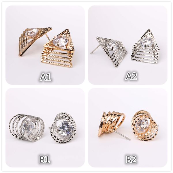 stud earrings silver gold plated tone zircon jewelry elegant hypo allergenic ear rings accessories fashion gift for women ladies, mix items, Golden;silver
stud earrings silver gold plated tone zircon jewelry elegant hypo allergenic ear rings accessories fashion gift for women ladies, mix items, Golden;silver