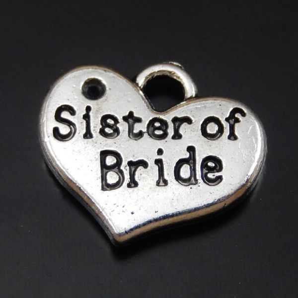 20pcs antique silver alloy heart shape sister of bride words pendant charms jewelry finding 13*15*2mm 50076 jewelry making, Bronze;silver
20pcs antique silver alloy heart shape sister of bride words pendant charms jewelry finding 13*15*2mm 50076 jewelry making, Bronze;silver