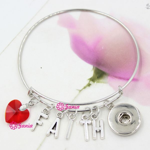 new arrival interchangeable red crystal heart initial letter faith charms wire expandable 18mm snaps bangles bracelets for women, Golden;silver
new arrival interchangeable red crystal heart initial letter faith charms wire expandable 18mm snaps bangles bracelets for women, Golden;silver