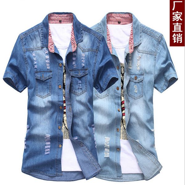 wholesale-casual men 2016 denim men shirt short sleeve fashion fit mens jeans shirts summer style camisa jean masculina plus size3xl, White;black
wholesale-casual men 2016 denim men shirt short sleeve fashion fit mens jeans shirts summer style camisa jean masculina plus size3xl, White;black