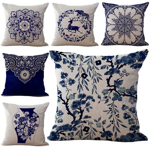 china blue and white porcelain flower pillow case cushion cover linen cotton throw pillowcases home decor sofa drop ship 240428
china blue and white porcelain flower pillow case cushion cover linen cotton throw pillowcases home decor sofa drop ship 240428