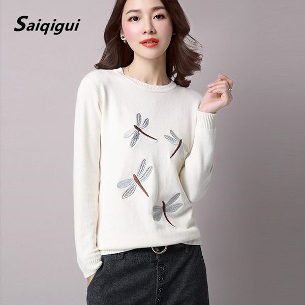 wholesale- 6 color new 2016 o-neck winter autumn women sweater long sleeve pullovers knitting casual sweaters pull femme sudaderas jumper, White;black
wholesale- 6 color new 2016 o-neck winter autumn women sweater long sleeve pullovers knitting casual sweaters pull femme sudaderas jumper, White;black