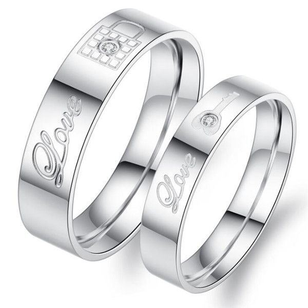 Free Shipping Stainless Steel Couple Rings Korean Jewelry, lock/ key his and hers promise ring sets, 2 pieces price 313
Free Shipping Stainless Steel Couple Rings Korean Jewelry, lock/ key his and hers promise ring sets, 2 pieces price 313