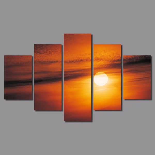 5pcs/set orange big size decoration sun wall art pictures sunset landscape gold canvas painting living room home decor unframed
5pcs/set orange big size decoration sun wall art pictures sunset landscape gold canvas painting living room home decor unframed