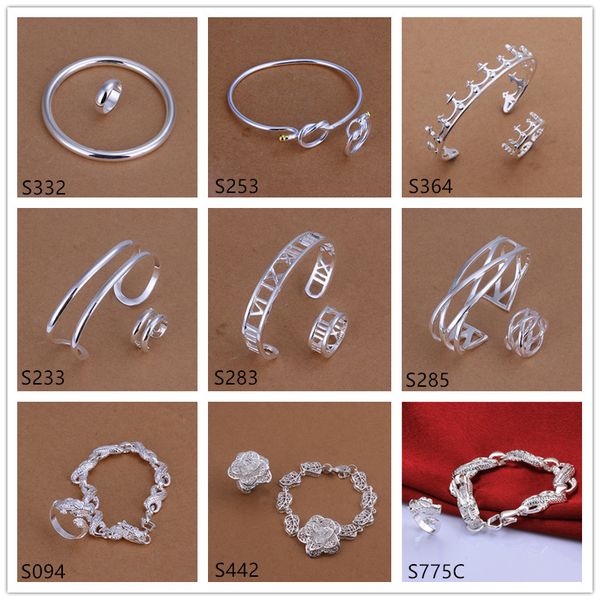 same mix style women's sterling silver plated jewelry set,brand new fashion wedding 925 silver bracelet ring jewelry set gts44
same mix style women's sterling silver plated jewelry set,brand new fashion wedding 925 silver bracelet ring jewelry set gts44