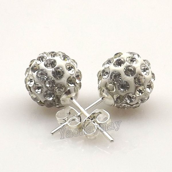 new arrival white disco balls crystal earring studs for women 20 pairs wholesale ing, Golden;silver
new arrival white disco balls crystal earring studs for women 20 pairs wholesale ing, Golden;silver