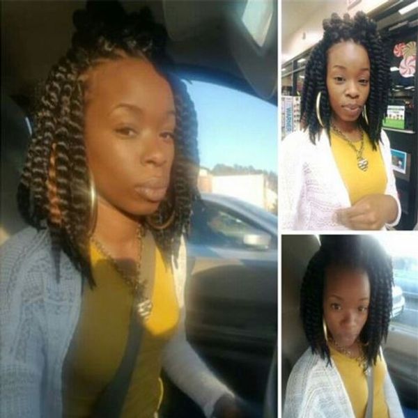 12roots/set crochet braiding hair bulk no weft for women afro kinky havna mambo twist braid hair 30cm 12" 100% kanekalon 100g hairpiece, Black
12roots/set crochet braiding hair bulk no weft for women afro kinky havna mambo twist braid hair 30cm 12" 100% kanekalon 100g hairpiece, Black