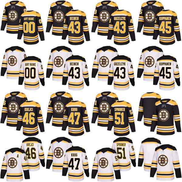 2017-2018 Season 43 Danton Heinen 45 Joona Koppanen 46 David Krejci 47 Torey Krug 51 Ryan Spooner Boston Bruins Custom Hockey Jerseys
2017-2018 Season 43 Danton Heinen 45 Joona Koppanen 46 David Krejci 47 Torey Krug 51 Ryan Spooner Boston Bruins Custom Hockey Jerseys