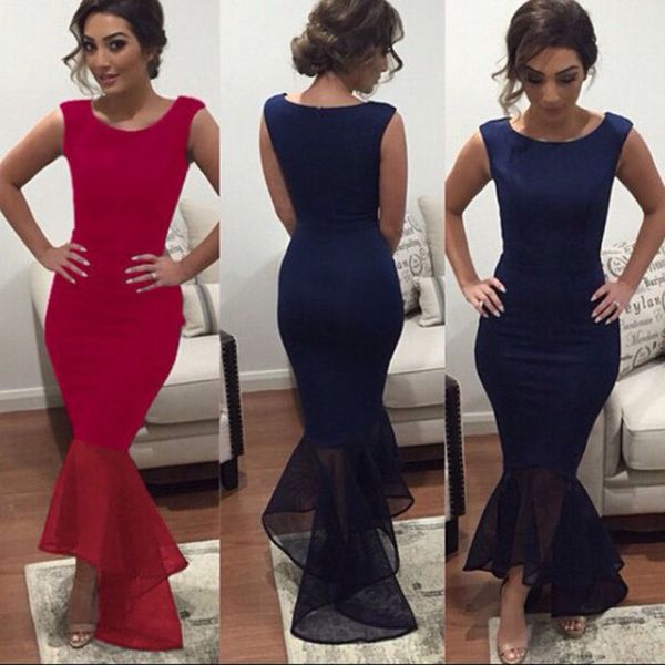 2017 selling elastic satin mermaid red prom dress scoop neck ankle length zipper evening dress party dresses, Black
2017 selling elastic satin mermaid red prom dress scoop neck ankle length zipper evening dress party dresses, Black