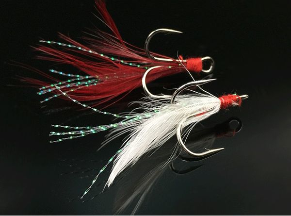 Fishing Treble Hook With Fur Lure Red White Feather Fishhook Round Base Jig Size 4# 6# Hooks
Fishing Treble Hook With Fur Lure Red White Feather Fishhook Round Base Jig Size 4# 6# Hooks