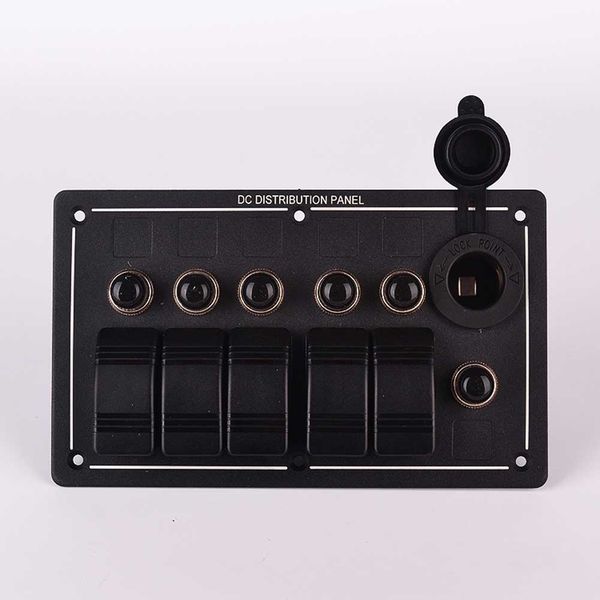car waterproof 5 gang aluminum led rocker switch panel power socket car-styling marine boat
car waterproof 5 gang aluminum led rocker switch panel power socket car-styling marine boat