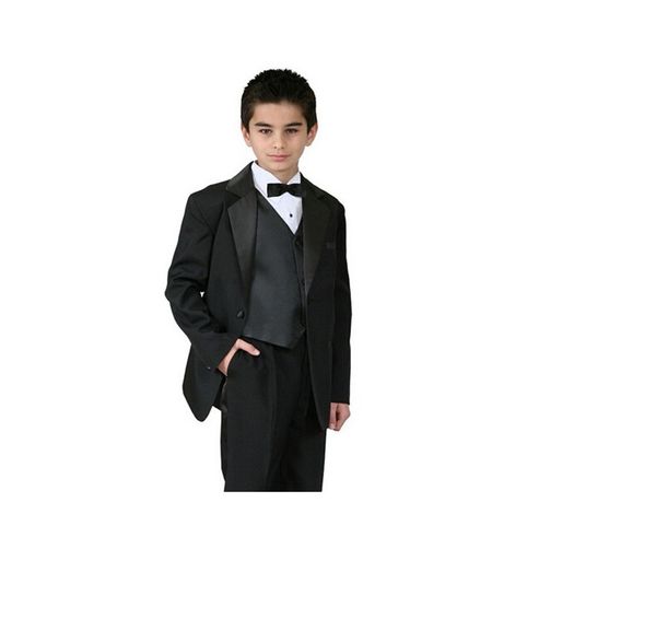 high qulity boy suit for wedding fashion three-piece boy suit tuxedos pure color formal occasion suit (jacket+pants+vest+tie), Black
high qulity boy suit for wedding fashion three-piece boy suit tuxedos pure color formal occasion suit (jacket+pants+vest+tie), Black