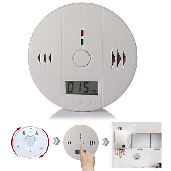 High Sensitive Digital LCD Backlight Carbon Monoxide Detector Tester Poisoning CO Gas Sensor Alarm for Home Security Safety with Retail box
High Sensitive Digital LCD Backlight Carbon Monoxide Detector Tester Poisoning CO Gas Sensor Alarm for Home Security Safety with Retail box