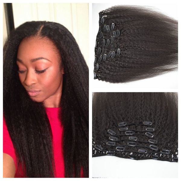 7pcs clip in human hair extensions 120g 100% peruvian human hair kinky straight natural black hair weaves g-easy, Black;brown
7pcs clip in human hair extensions 120g 100% peruvian human hair kinky straight natural black hair weaves g-easy, Black;brown