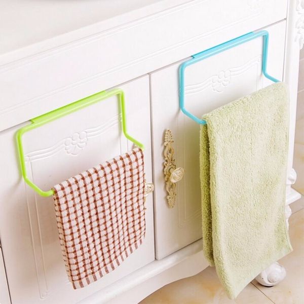 New Hot Sale Over Door Tea Towel Rack Bar Hanging Holder Rail Organizer Bathroom Kitchen Cabinet Cupboard Hanger Shelf #226217