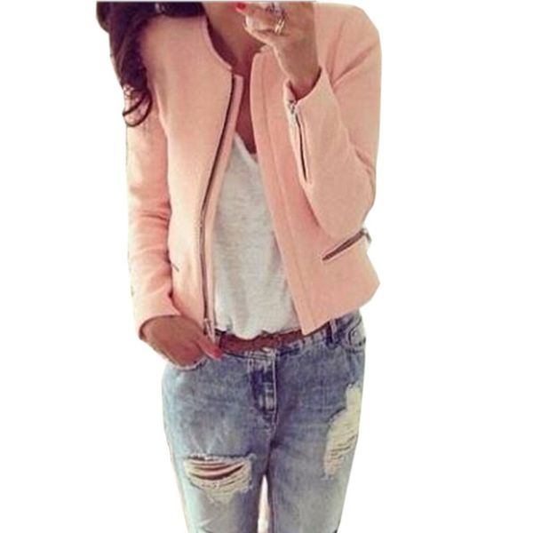 wholesale- women business casual slim zip long sleeve suit coat jacket outwear new py4 l4, Black;brown
wholesale- women business casual slim zip long sleeve suit coat jacket outwear new py4 l4, Black;brown