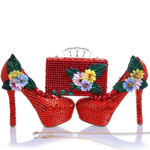 new design red rhinestone heels with matching bag appliques and crystal wedding bridal shoes party prom pumps with clutch, Black
new design red rhinestone heels with matching bag appliques and crystal wedding bridal shoes party prom pumps with clutch, Black