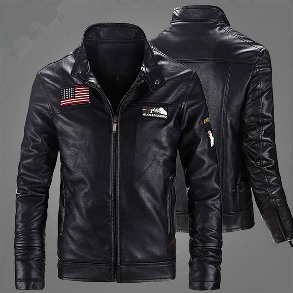2017 autumn winter fashion motorcycle biker velvet sheep skin leather jackets men american us flag vintage brand mens jacket, Black;brown
2017 autumn winter fashion motorcycle biker velvet sheep skin leather jackets men american us flag vintage brand mens jacket, Black;brown