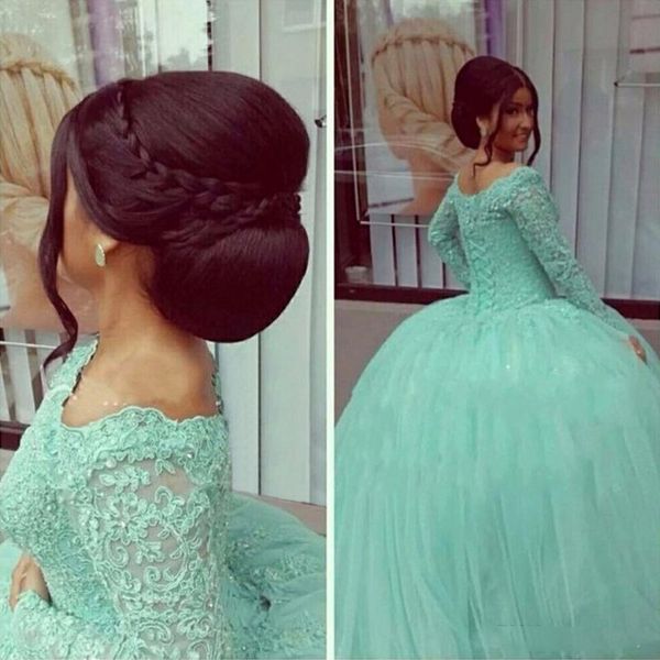 real picture vintage arabian mint green appliques lace ball gown puffy prom dresses evening wear girls liyatt prom gowns, Black
real picture vintage arabian mint green appliques lace ball gown puffy prom dresses evening wear girls liyatt prom gowns, Black