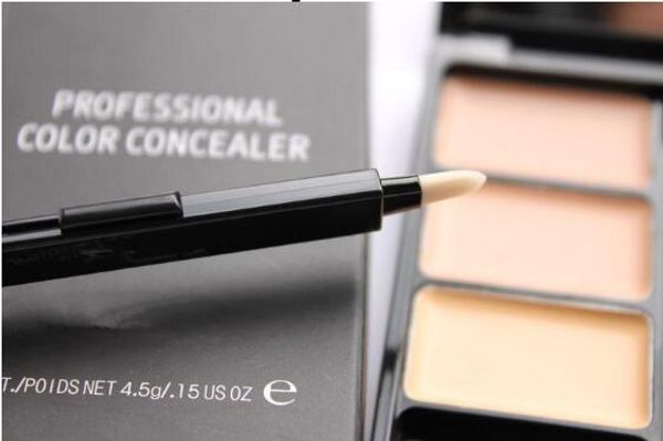 st selling m*c makeup #c009 3 colors cream concealer palette with brush 4.5g brand color concealer
st selling m*c makeup #c009 3 colors cream concealer palette with brush 4.5g brand color concealer