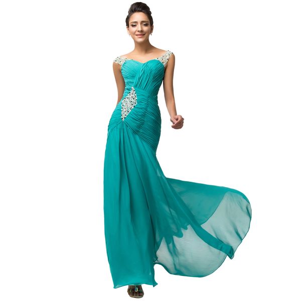 Long Green Prom Dresses 2019 Newest Turquoise Evening Dress Ruched Bodice Beading Prom Gowns Formal Dresses Robe de soiree Custom Made
Long Green Prom Dresses 2019 Newest Turquoise Evening Dress Ruched Bodice Beading Prom Gowns Formal Dresses Robe de soiree Custom Made