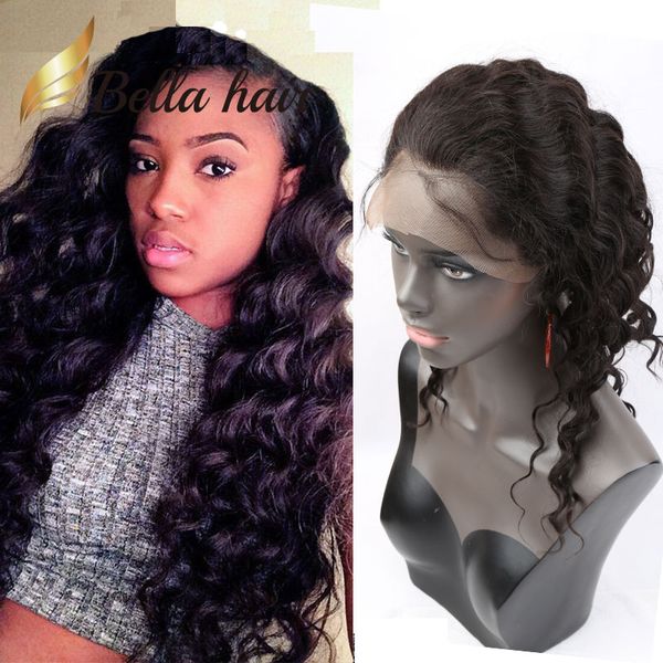360 frontal human hair pre plucked loose deep wave hair 360 closure only sales curly wavy new york bellahair, Black
360 frontal human hair pre plucked loose deep wave hair 360 closure only sales curly wavy new york bellahair, Black