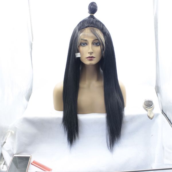 real long light yaki glueless hair glueless lace wig part front can any where part baby hair, Black
real long light yaki glueless hair glueless lace wig part front can any where part baby hair, Black