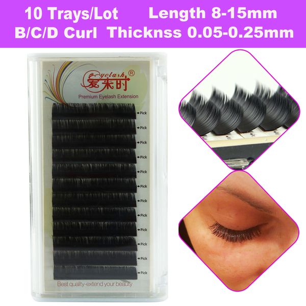10 Trays/Lot Eyelash Extension All Sizes 3D Individual Lashes For Female, Soft and Natural Black Korea Silk Mink Lashes False Eyelashes
10 Trays/Lot Eyelash Extension All Sizes 3D Individual Lashes For Female, Soft and Natural Black Korea Silk Mink Lashes False Eyelashes