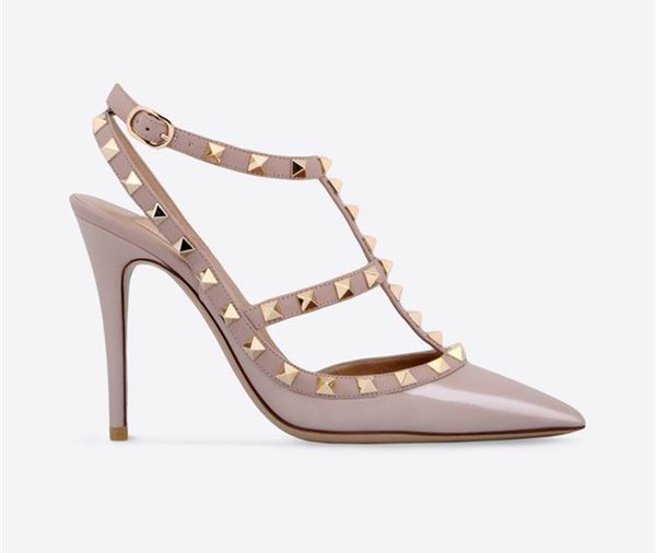 wholesale Women Sandals.Ladies Brand V Fashion High Heels Rivets Patent Matte Leather Sexy Pumps Pointed Toe Sandals size EU35-41
wholesale Women Sandals.Ladies Brand V Fashion High Heels Rivets Patent Matte Leather Sexy Pumps Pointed Toe Sandals size EU35-41