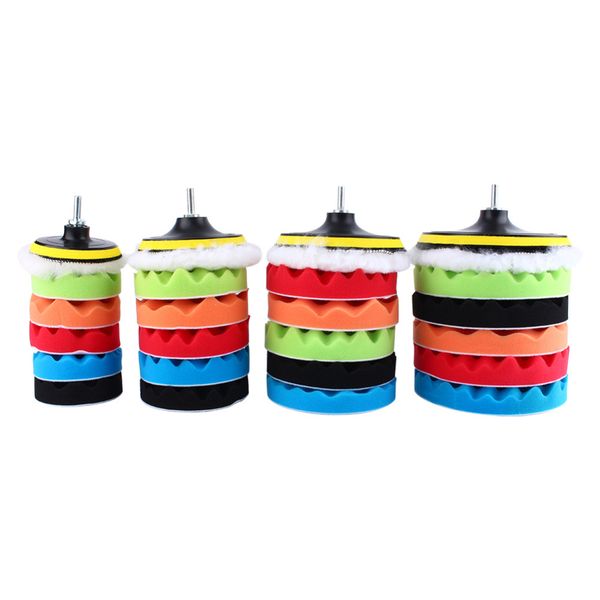 wholesale- car 4/5/6/7" sponge polishing waxing buffing pads kit set (5 polishing pads+1 woolen buffer+1 adhesive backer pad) compound
wholesale- car 4/5/6/7" sponge polishing waxing buffing pads kit set (5 polishing pads+1 woolen buffer+1 adhesive backer pad) compound