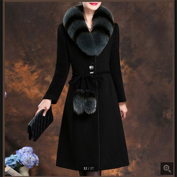 wholesale-high-grade brand cashmere coat women winter coat big yards true fur collar pure color outdoor cashmere parka bn137, Black
wholesale-high-grade brand cashmere coat women winter coat big yards true fur collar pure color outdoor cashmere parka bn137, Black