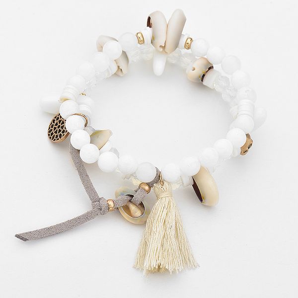 creative new european and american style string of natural white marble shell tassel bracelets women girls jewelry gift
creative new european and american style string of natural white marble shell tassel bracelets women girls jewelry gift
