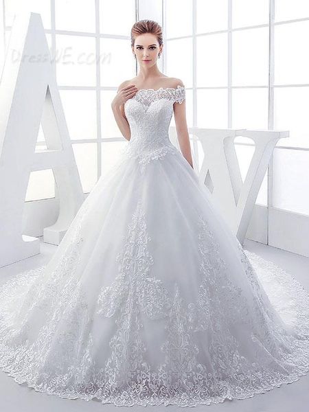 vintage lace appliques off shoulder wedding dress lace-up chapel train arabic ball gown bridal gowns white ivory custom made dress
vintage lace appliques off shoulder wedding dress lace-up chapel train arabic ball gown bridal gowns white ivory custom made dress
