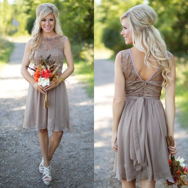 country bridesmaids dresses short lace bodice chiffon skirt sheer bateau neckline sleeveless v back bridesmaid gown for weddings, White;pink
country bridesmaids dresses short lace bodice chiffon skirt sheer bateau neckline sleeveless v back bridesmaid gown for weddings, White;pink